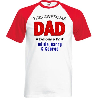 Personalisiert Das Toll Dad Belongs To Herren Lustig Father's Tag T-Shirt - Bild 1 von 4
