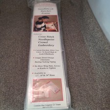 F.A. Edmunds 9"x12" Scroll Frame RF-12 Split Rail Emb. Needlework Cross Stitch