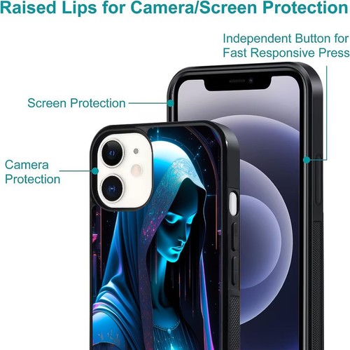 For iPhone SE XS XR Max 5 6 7 8 Plus Virgin Mary Blessed Mother Anti fingerprint - Picture 24 of 25