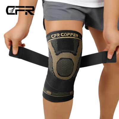 Knee Support For Gym Copper Knee Sleeve Compression Brace Patella