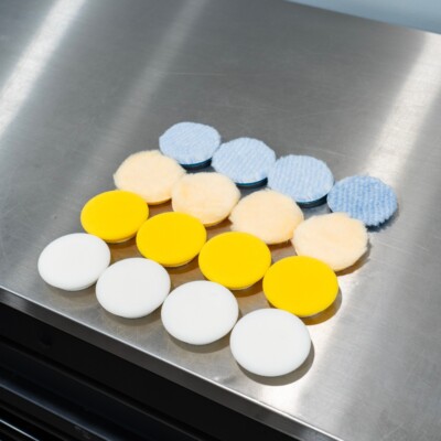 Rupes Nano Polishing Pad Kit | 16 Pads for 2'' Backing Plate | DA Foam Wool