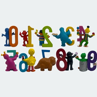 セサミストリート 数字フィギュアセット 0-9 10体セット セサミストリート 数字フィギュアセット 0-9 10体セット SESAME STREET