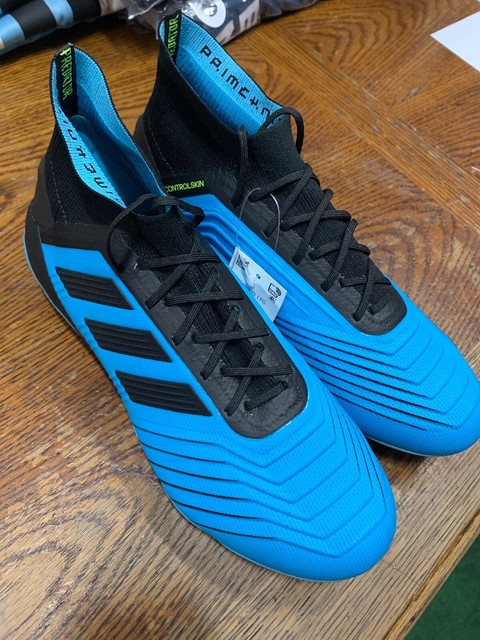 Adidas Predator 19 1 Fg Sky Blue Black Professional Soccer Cleats Size 8 Only For Sale Online Ebay