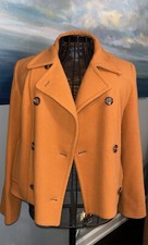 Vintage Pendleton Knockabout Orange Jacket Coat Women's Size 14 100 Virgin Wool
