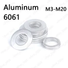 Aluminum Alloy 6061 Flat Washers M3 M4 M5 M6 M8 M10 M12 M16 M20 Enlarged Gaskets