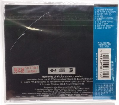 STINA NORDENSTAM Memories Of A Color JAPAN CD AMCE-517 PROMO 1993