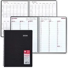 2026 Brownline CB950V.BLK Duraflex Weekly Appointment Book, 8-1/2x 11"