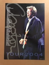 Eric Clapton World Tour 2004 Official Original Limited Edition Poster Mega Rare!
