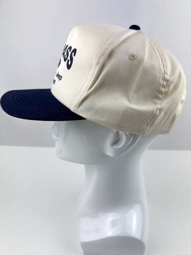 Bumpass Ford Roxboro, NC SnapBack Hat /Cap Cream & Blue YoungAn Hat Co. NEW - Picture 2 of 6