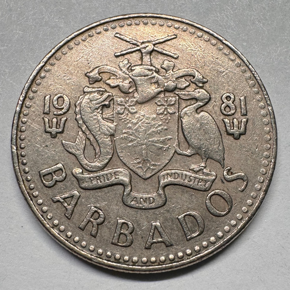 1981 Barbados 25 Cents - Beautiful Coin - #A-025-B | eBay