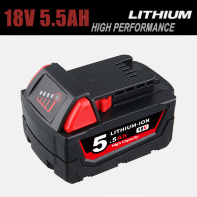 5.5Ah For Milwaukee M18 LITHIUM-ION Extended Capacity Battery 48-11-1852 New