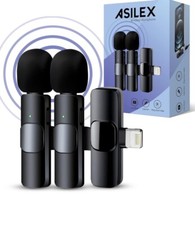 Asilex Wireless Microphone For Phone,2pcs Mini Microphone