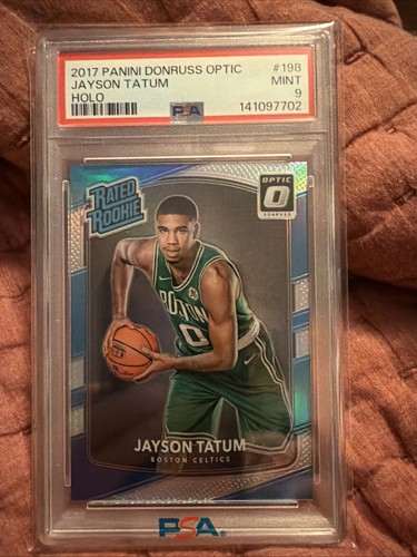 Jayson Tatum 2017 Donruss Optic Rookie  👑 Holo  Prizm RC PSA  9 Celtics ⭐️