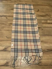 NEW Renshun Accessories Scarf Tan Plaid 13"x69" ~ BRAND NEW