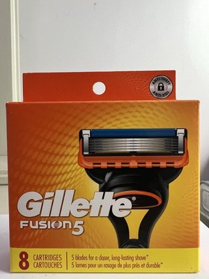 Gillette Fusion5 Razor Blades 8 Cartridges NEW