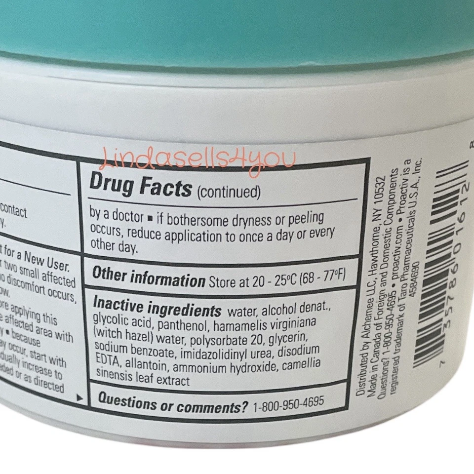 Almohadillas corporales Proactiv Clear Zone 75 almohadillas ácido salicílico medicamento para el acné caducidad 4/26 Foto 4 de 4