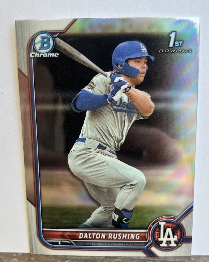 2022 Bowman Draft Chrome Dalton Rushing #BDC-84 Refractor (RC)