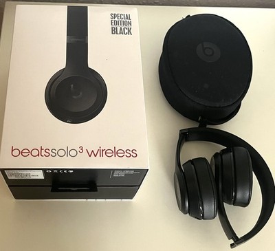 Original Apple Beats by Dr. Dre Solo3 Black Wireless Bluetooth Kopfhörer Schwarz