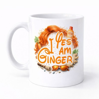 Lustige Tasse Kaffee Tee Tasse Geschenkidee Rude Mug Keramik Yes I Am Ginger M082