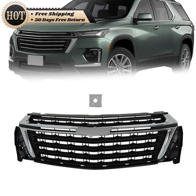 Silscvtt Front Upper Grille For Chevrolet Traverse 2022-2023 Without Chrome Trim
