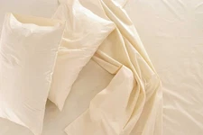 Sleep & Beyond 100% Organic Cotton 300TC Sateen Bed Sheet Set