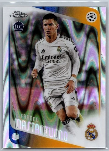 2025-26 Topps Chrome UEFA Club Competitions #172 Franco Mastantuono Raywave