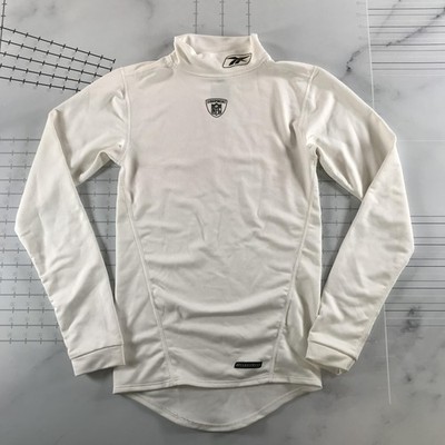 Reebok Shirt Girls Medium White NFL Football Equipment PlayDry Mock Neck Top
