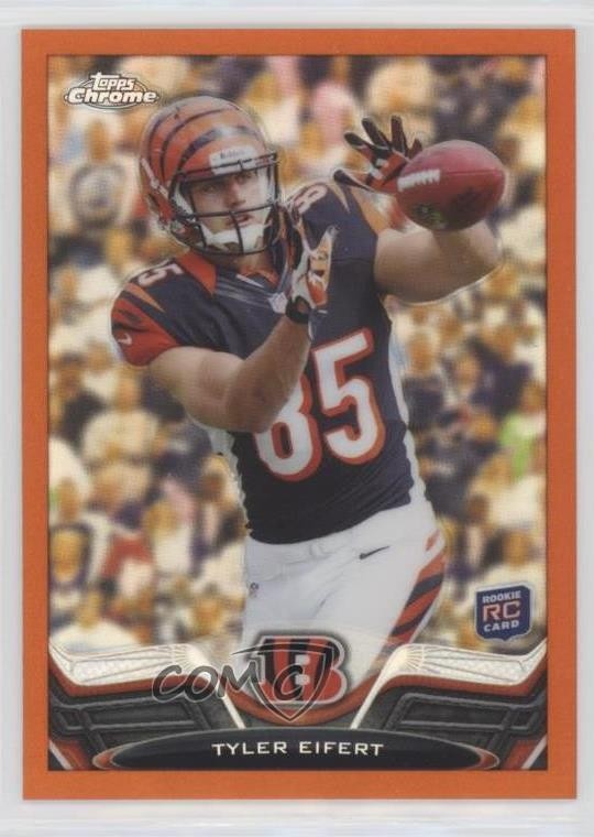 2013 Topps Chrome Retail Orange Refractor Tyler Eifert #30 Rookie RC 11pj