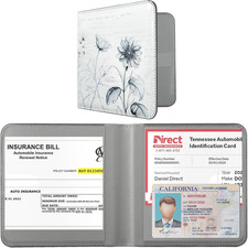 Car Registration and Insurance Holder - Men and Women Small Lightweight Vehicle