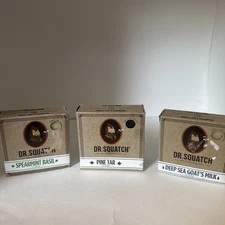 Dr. Squatch Spearmint Basil Pine Tar Deep Sea Goat Milk 5 Oz. New Lot 3