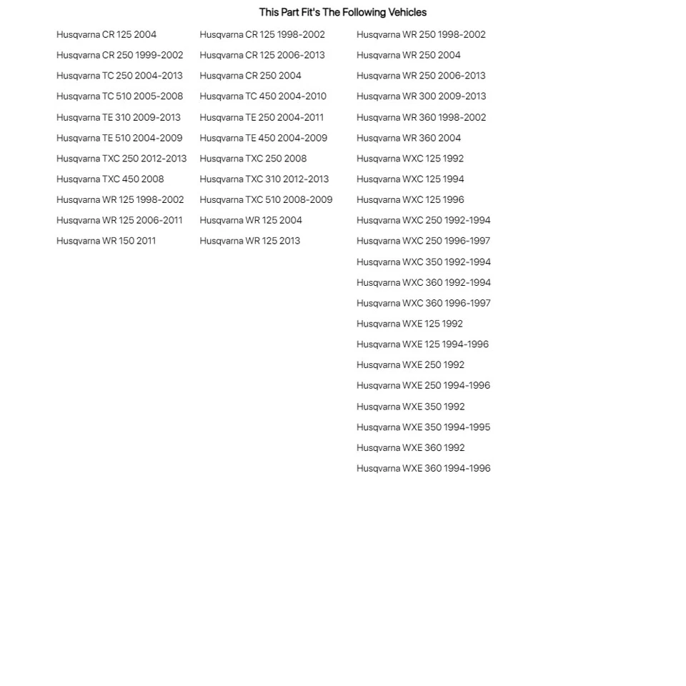 Filtro de aire Tusk primera línea para Husqvarna WXE 250 1992, 1994-1996 Foto 3 de 4