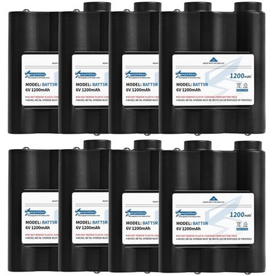 8 Pack BATT5R Battery AVP7 Upgraded 1200mAh for Midland GXT1000 GXT1030 GXT10...