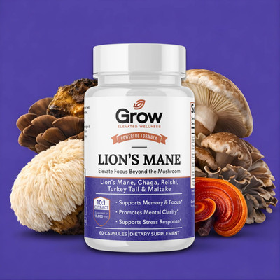 Nerve Health Support with Lion's Mane - Organic and Natural Supplement