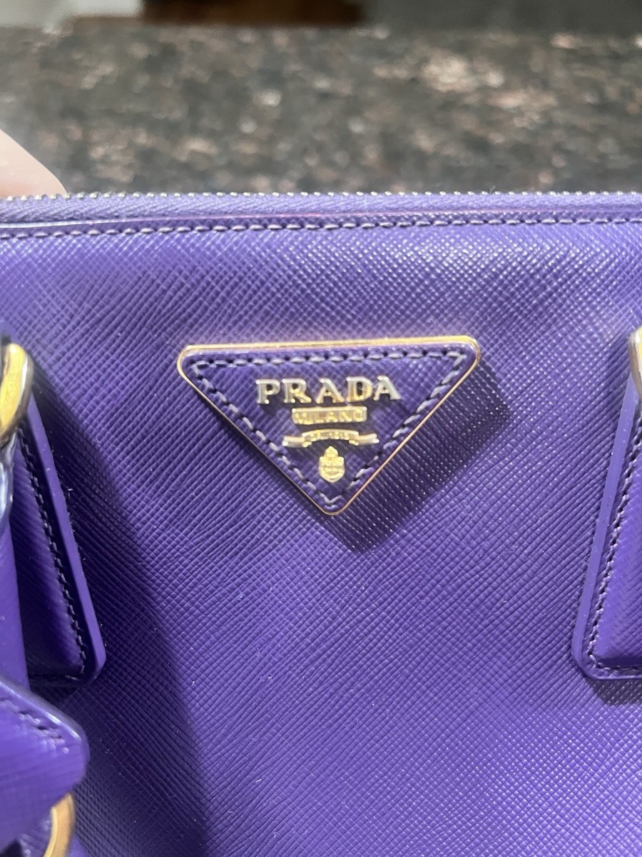Prada Saffiano Galleria Double Zip Bag | eBay