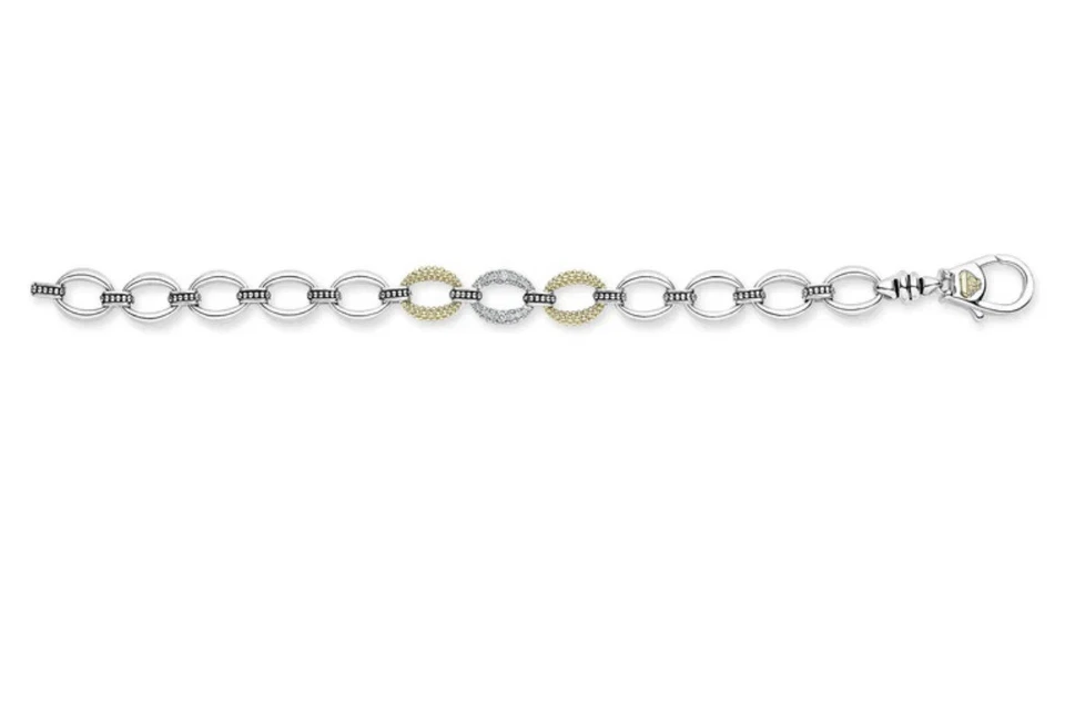 Лагос одиночная станция бриллиант ссылка браслет маленький - Изображение 3 из 3