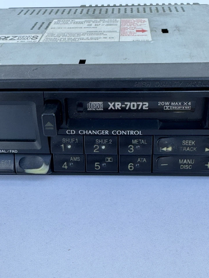 Autoradio Sony XR- 7072 Autoradio Vintage - Bild 3 von 4