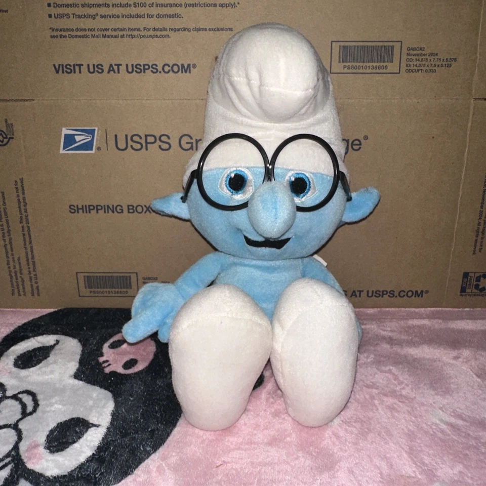 Brainy Smurf (The Smurfs) 10" Plush Collectible - Image 2 of 4