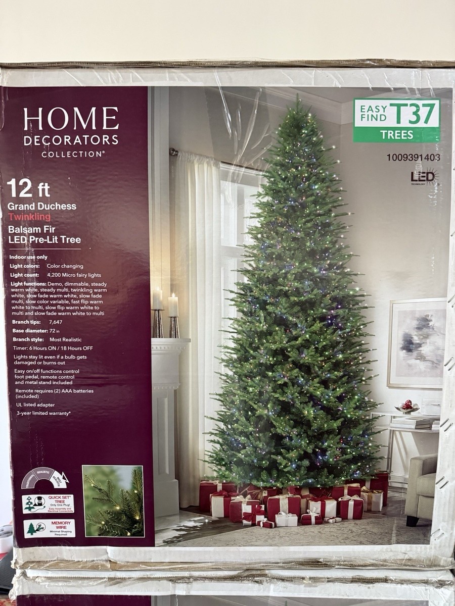 12 Ft. Grand Duchess Twinkling FULL Balsam Fir LED Artificial