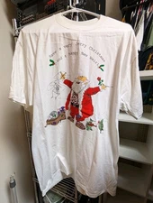 New Vintage 1989 Grateful Dead Santa Shirt XL Very Jerry Xmas Happy New Weir