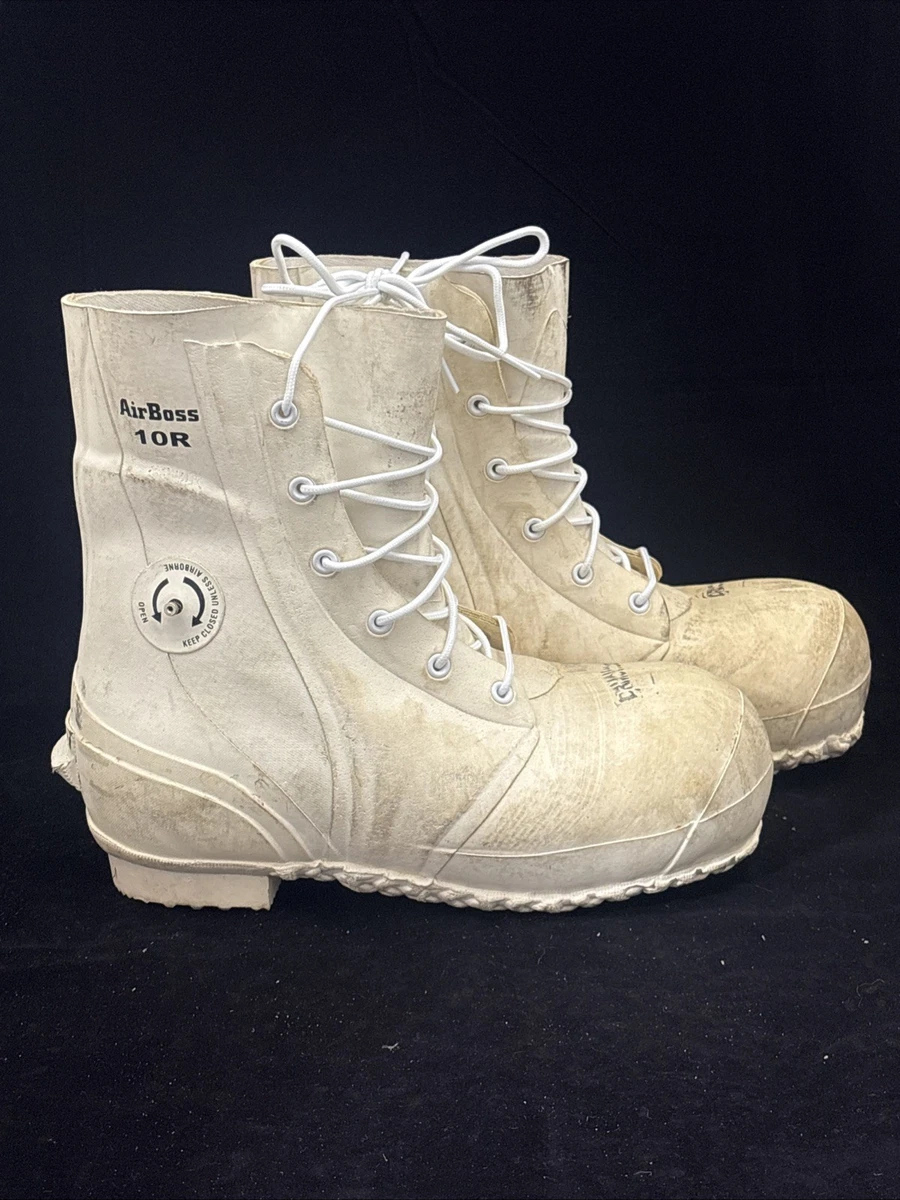 White Rubber Upper Boots for Men for sale | eBay