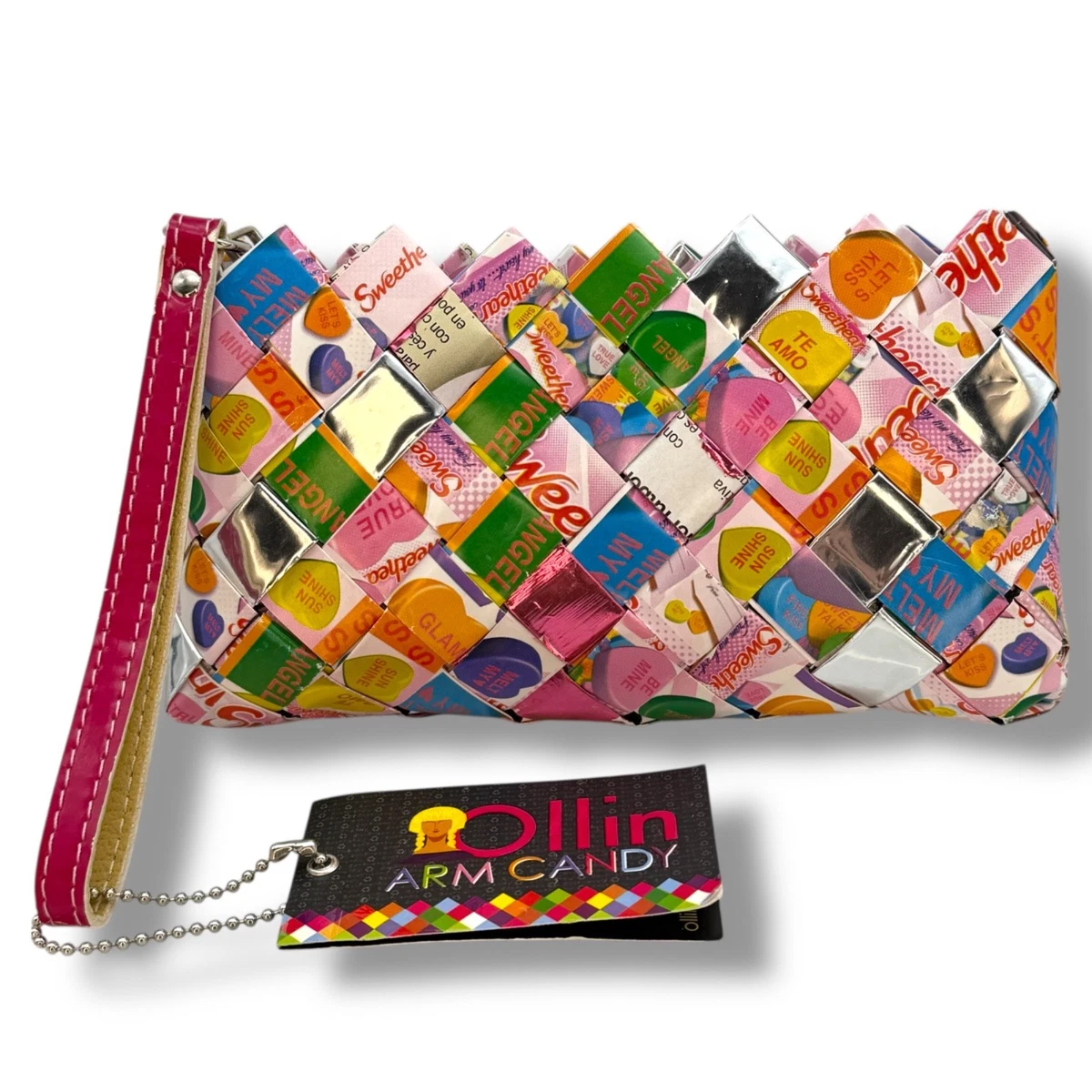 Sac à Bandoulière Tissé à La Main Nahui Ollin - Style Bonbons Jolly Rancher - Occasion Multicolore