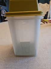 Vintage Tupperware Pic-a-Deli Pickle Keeper w/Lifter - Avocado Lid