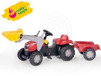 Rolly Toys Massey Ferguson Trettraktor Mit Frontlader Und AnhäNger Selten