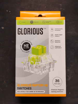 Glorious Gaming Raptor HE Clicky Key Switches - 36 Pack