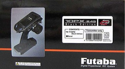 FUTABA T10PX Black Edition 10PXBE-F24J1FX 00008729-3 Transmitter