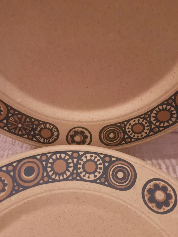 5 Assiettes plates vintage Kiln Craft Motif Bacchus - Photo 4/4