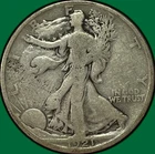 1921-D Walking Liberty Half Dollar Very Good VG Coin #35241