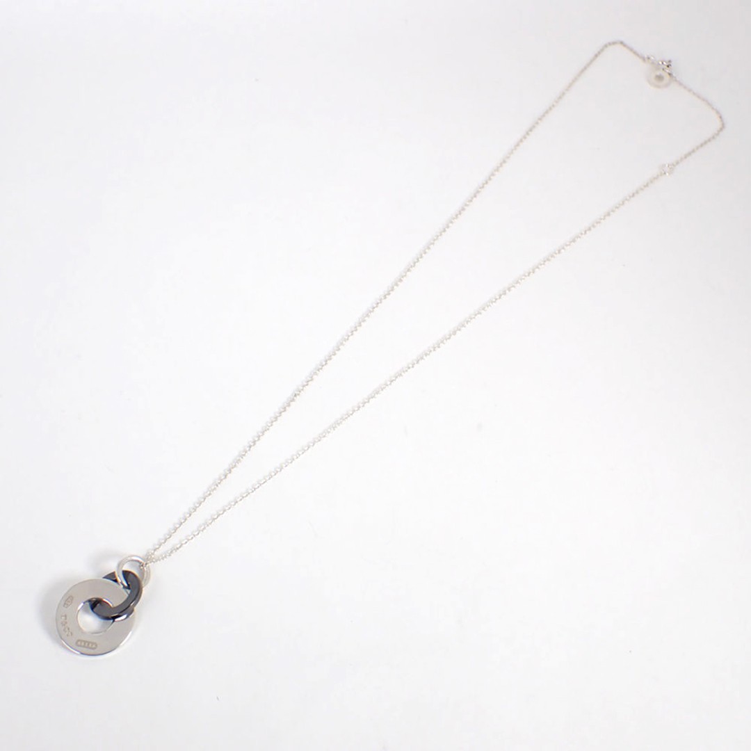 Auth Tiffany 925 Titanium Interlocking Necklace j… - image 7