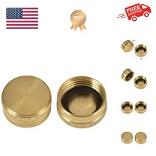 Leak-Free 3/4" Brass Garden Hose Cap Set - 2 Pack with Easy Connect Design