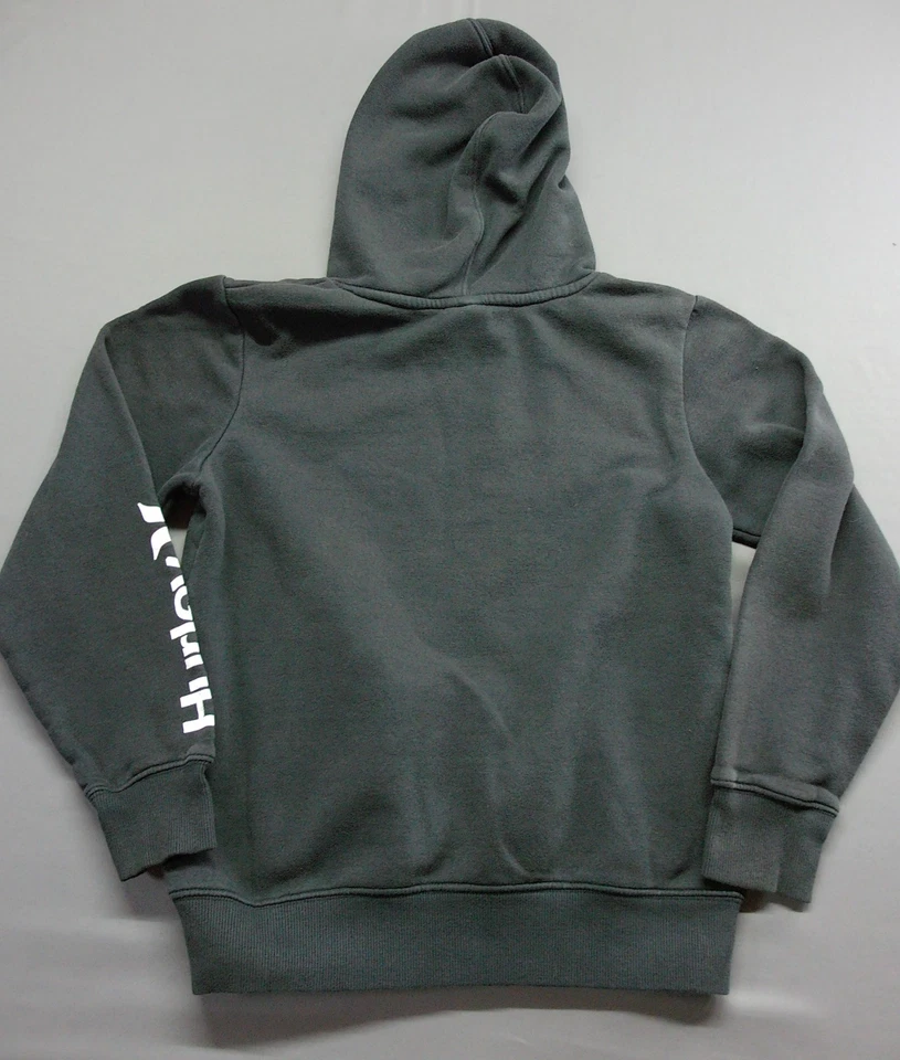 Chicos - Sudadera con Capucha Hurley Lavada Negra Talla Grande Foto 2 de 4